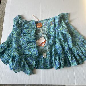 Coniglio Palm Beach Sz 2(6-12)OS Mini Ruffle Power Pareo Feonies Jade Lagoon NWT